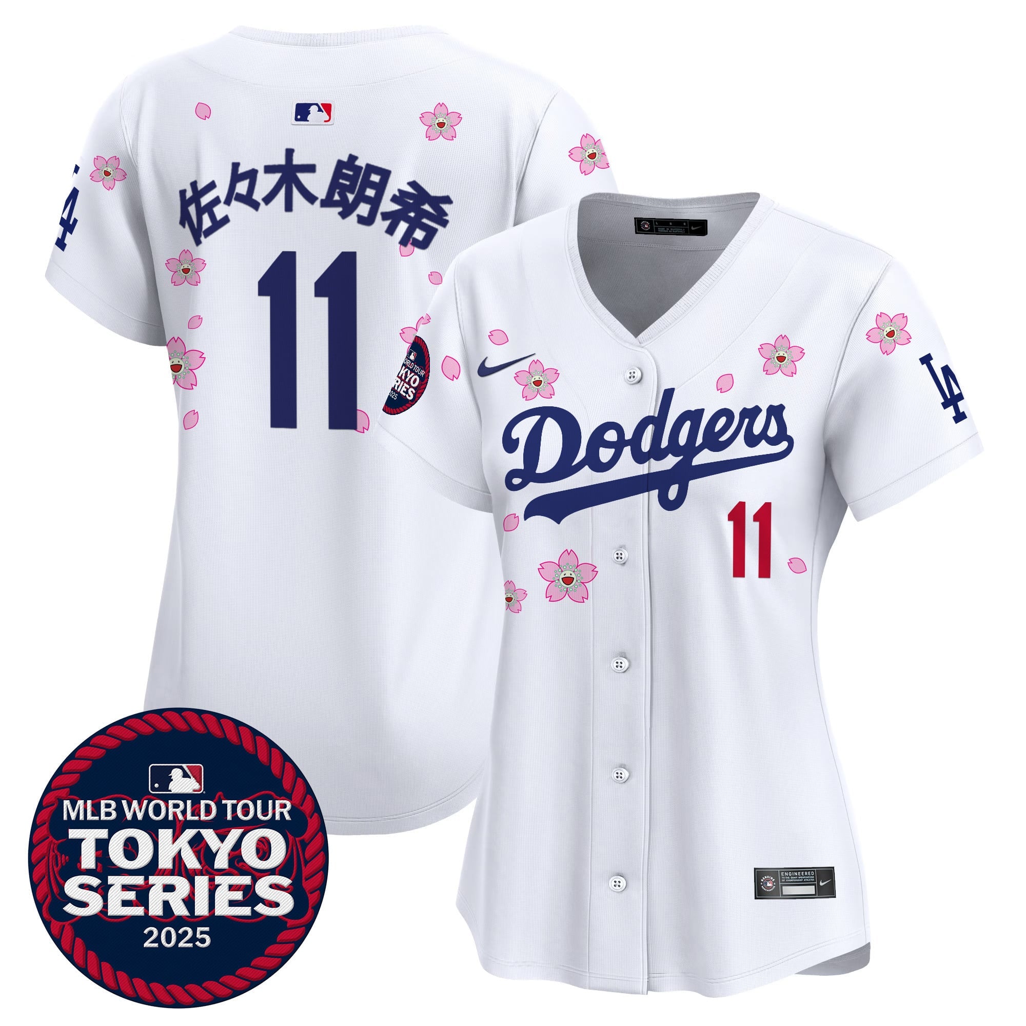 Women's Dodgers Tokyo Series 2025 Vapor Premier Limited Jersey V2 - Stitched