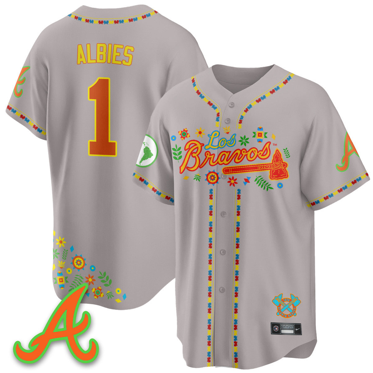 Women's Atlanta Braves 2025 "Los Bravos" Jersey - All Stitched