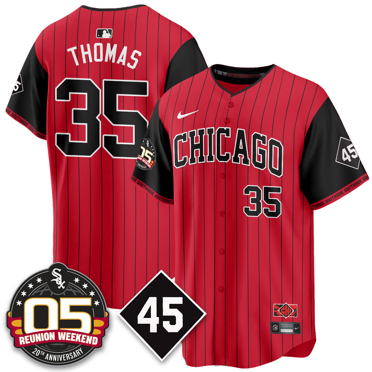 Men's Chicago White Sox Bobby Jenks 2025 Jersey - Reunion Weekend - All Stitched