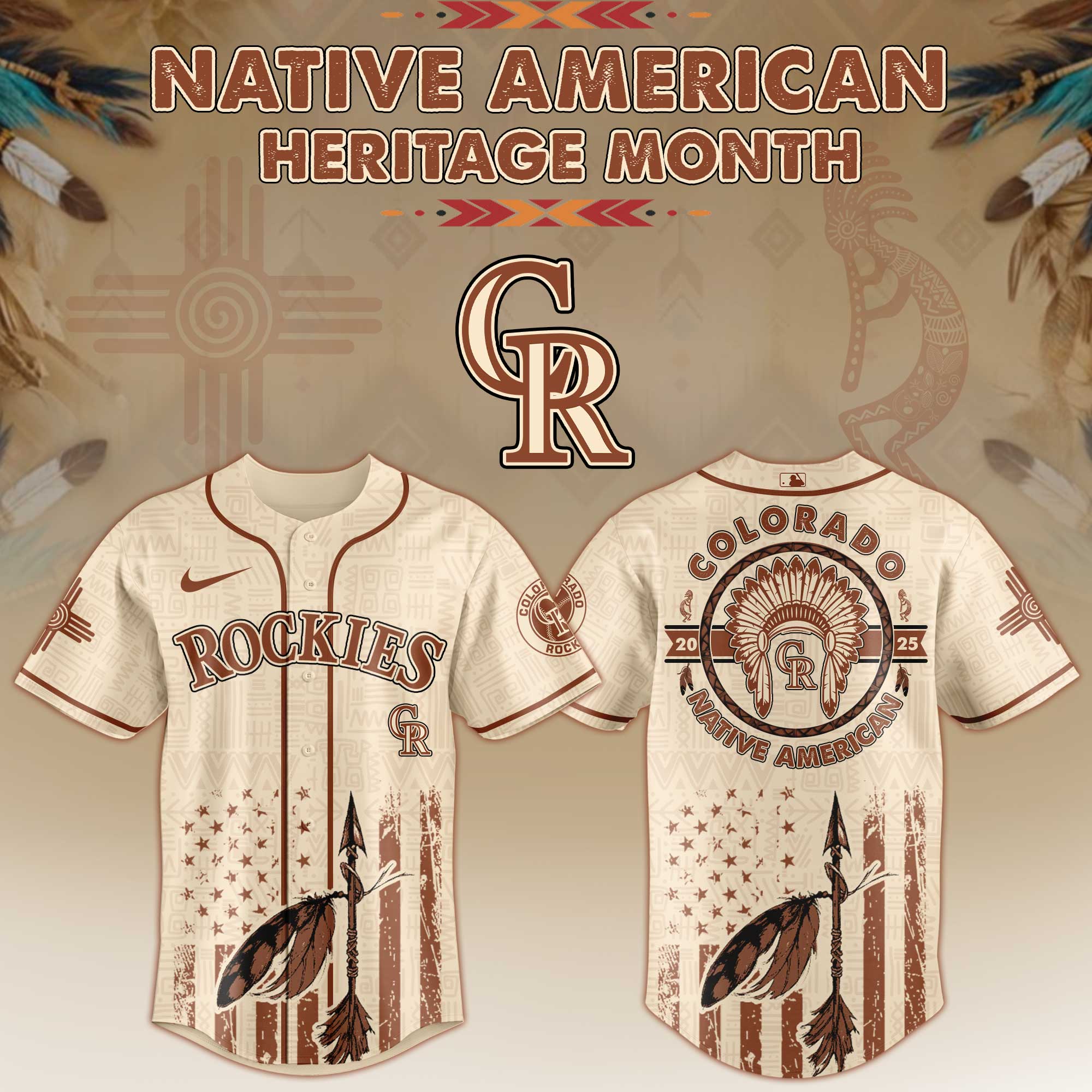 Colorado Rockies Native American Heritage Month Jersey 