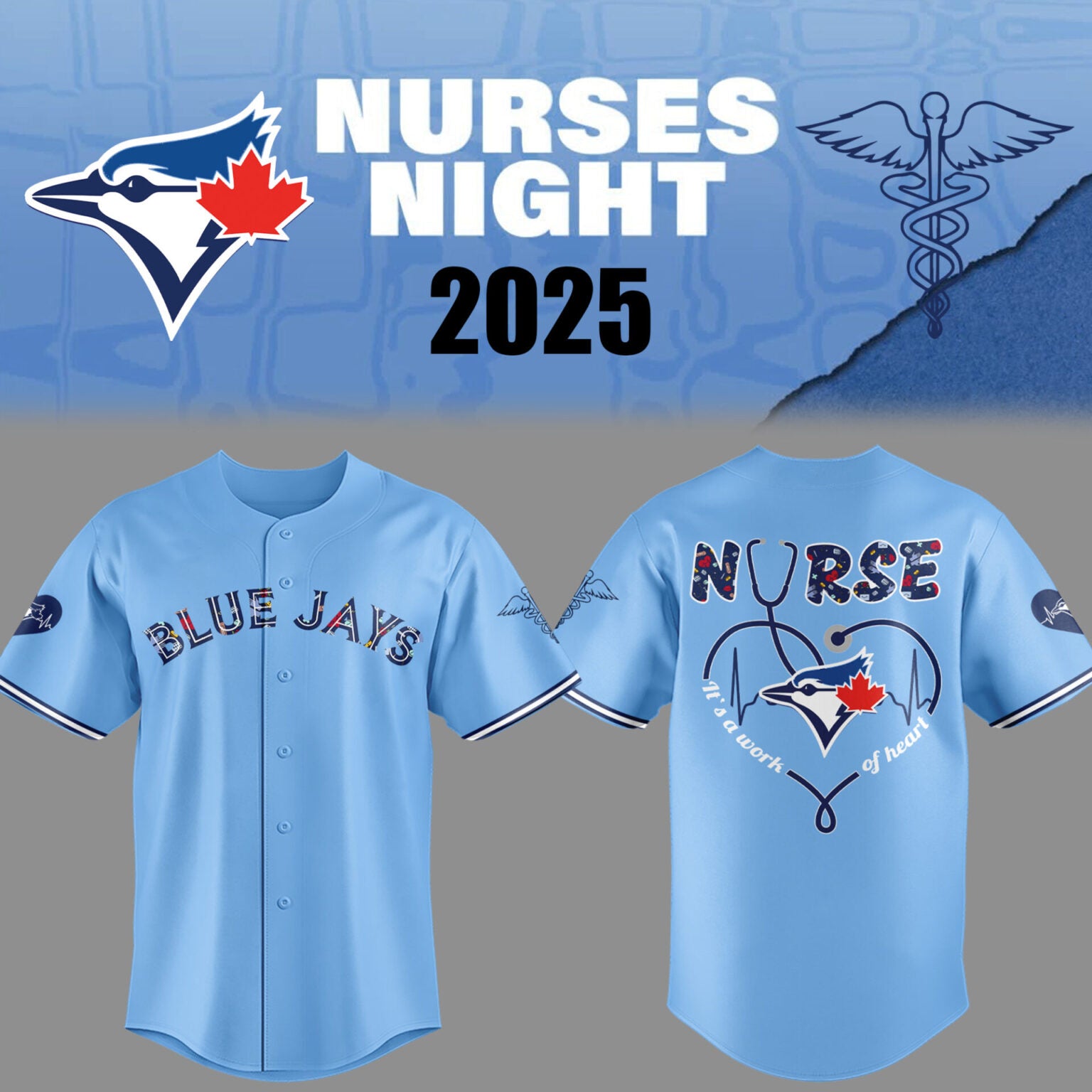 Limited Edition Toronto Blue Jays Nurses Night Jersey 