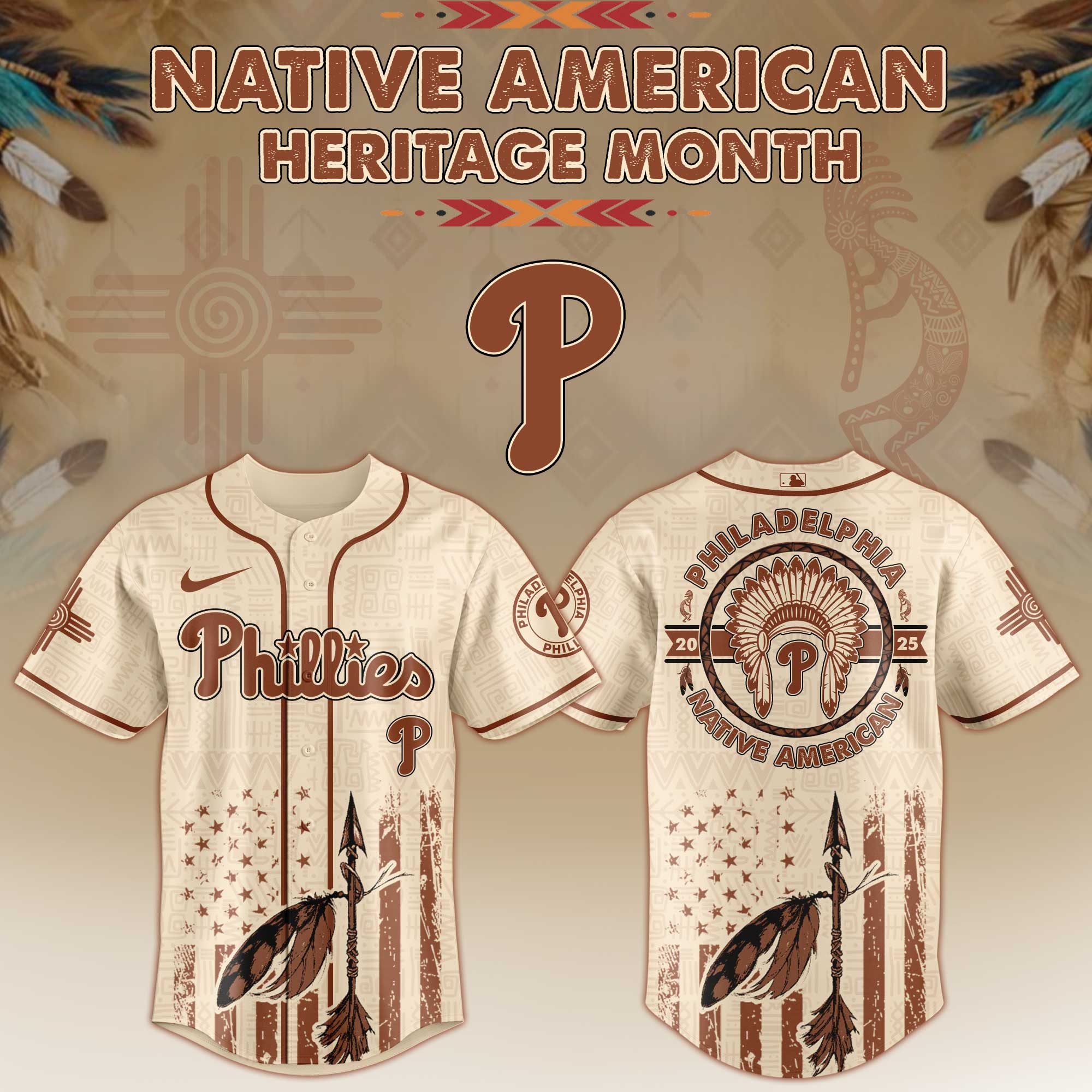 Philadelphia Phillies Native American Heritage Month Jersey 