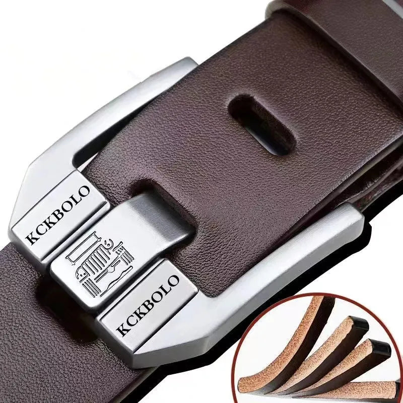 Fashionable Genuine Leather Belt – High-Quality Business Belt for Men and Women, Premium Gentleman’s Accessory