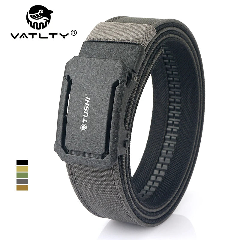 VATLTY Military Tactical Belt – Sturdy Nylon with Metal Automatic Buckle, Police Duty and Outdoor IPSC Accessories for Men