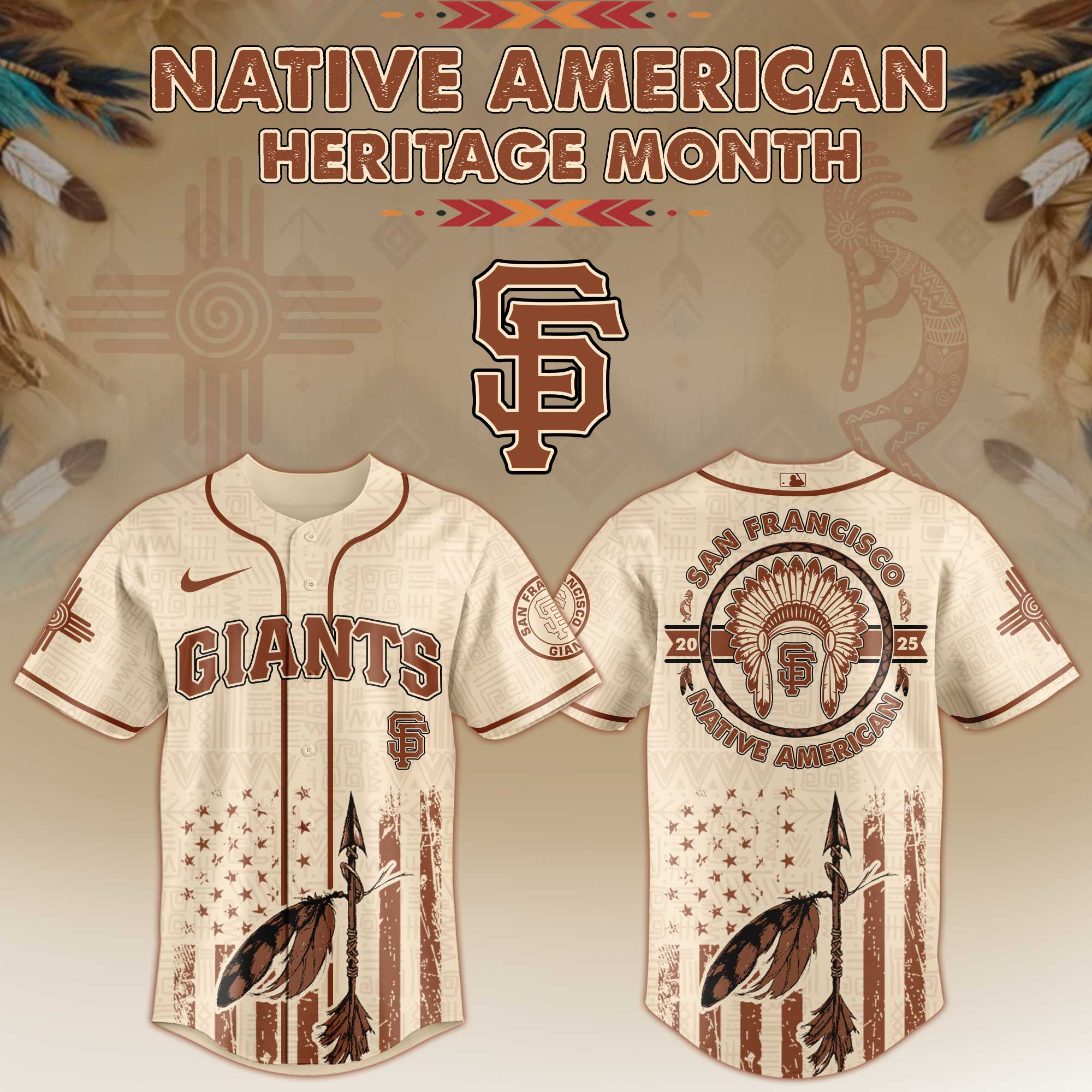 San Francisco Giants Native American Heritage Month Jersey 